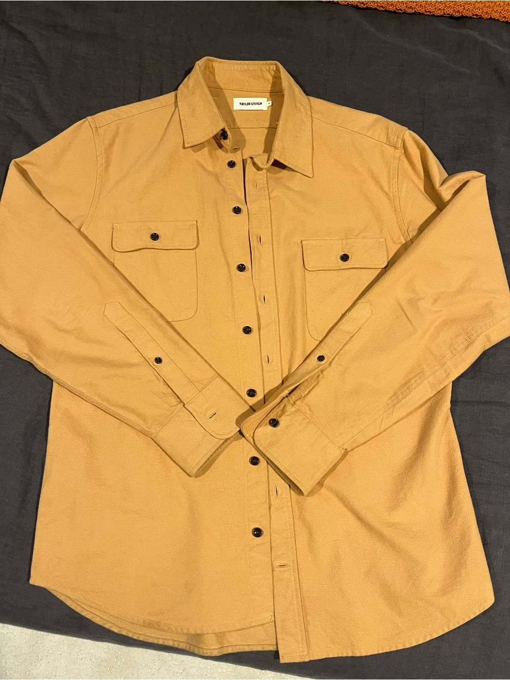 Taylor Stitch Yosemite Camel/Tan Long-Sleeve Button-Down Shirt